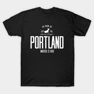 USA, America, Portland, Oregon T-Shirt